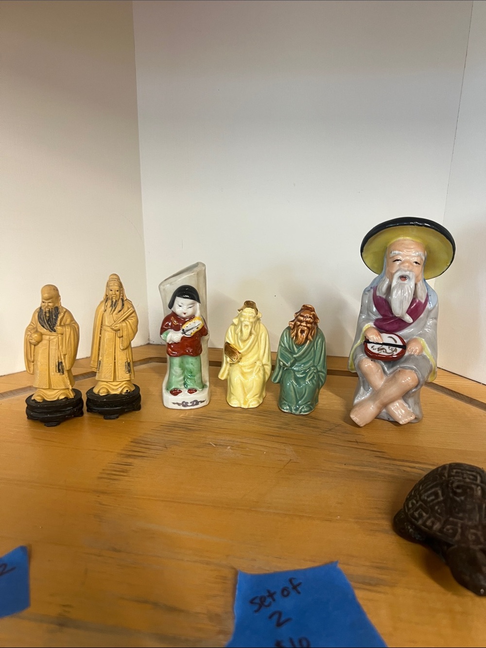 Vintage Ceramic Asian Figurine Set
